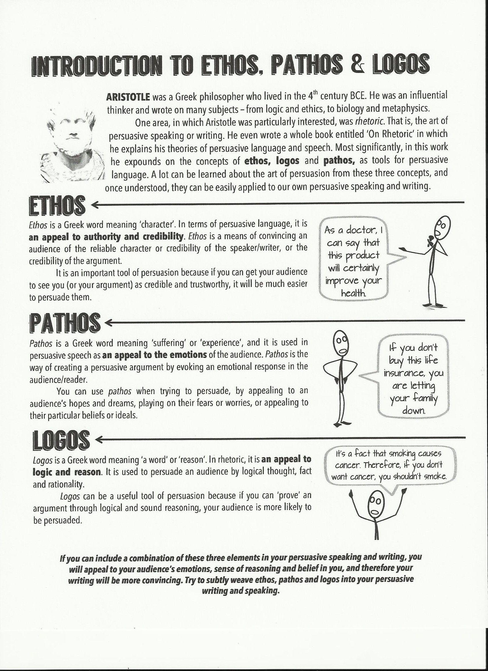 Introduction To Ethos Pathos And Logos Worksheet Answers Pdf