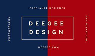 Red and Blue Business Logo - Blue and Red Modern Freelancer Business Card