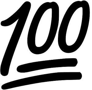 100 Emoji Logo - Keeping it 100 Emoji Vinyl Decal Sticker U Pick SIZE + COLOR | eBay