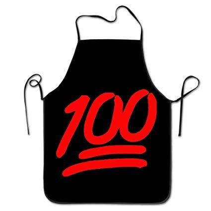 100 Emoji Logo - Amazon.com: 100 Emoji Logo Number 1 Cute Kitchen Apron: Kitchen & Dining