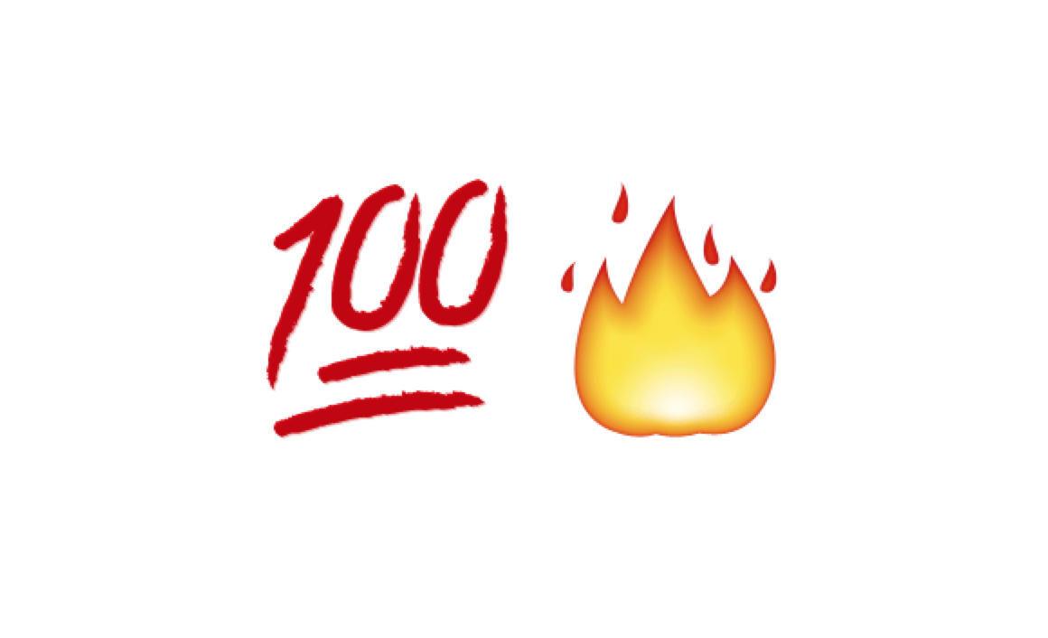 100 Emoji Logo - 
