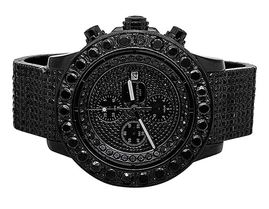 Black Diamond Watch Logo - Custom Mens Breitling A13370 Super Avenger XL PVD Steel Black ...