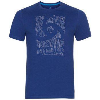 Nikko Logo - Odlo Crew neck s/s NIKKO LOGO Men 550092 - 20520 sodalite blue ...