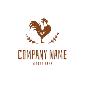 Rustic Chicken Logo - Free Farm Logo Designs. DesignEvo Logo Maker