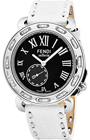 Black Diamond Watch Logo - Fendi Selleria Womens Stainless Steel Diamond Watch with Selleria ...