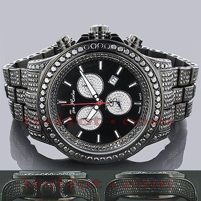 Black Diamond Watch Logo - Hip Hop Watches Joe Rodeo Mens Black Diamond Watch 26.7