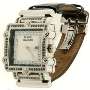Black Diamond Watch Logo - cm black diamond watch over 7 CT Black and white Diamonds , bling ...