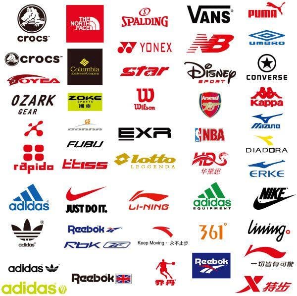 Sports Brands Logo - Sports brands logos | AI format free vector download - VectorPage.Com