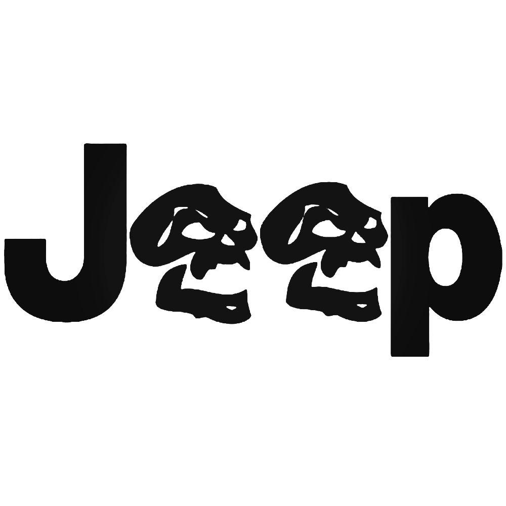 Jeep Skull Logo - Jeep Skull Vinyl Decal Sticker
