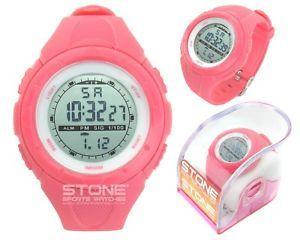 Swimming Pink Brand Logo - Ladies Sports Waterproof Watch Girls Running Swimming Pink Watch ...