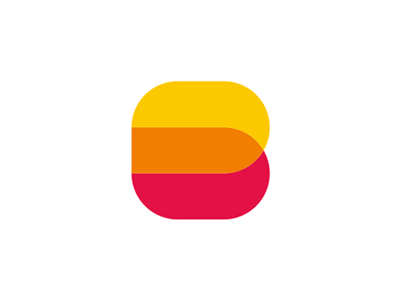 Yellow B Logo - B letter mark / DB monogram / logo design symbol by Alex Tass, logo ...