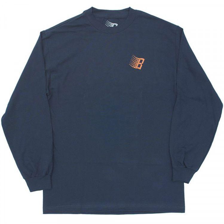 Orange B Logo - Bronze B Logo long sleeve T shirt navy/bronze/orange | Manchester's ...