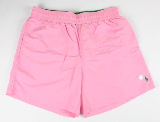 Swimming Pink Brand Logo - Ralph Lauren Polo Pink Swimming Shorts Trunks Medium M | eBay
