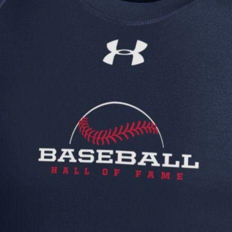 Under Armour Baseball Logo - Youth Boys' Under Armour Baseball Hall of Fame Navy Tech T-Shirt ...