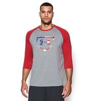 Under Armour Baseball Logo - Under Armour Baseball Logo 3 4 Sleeve T Shirt's