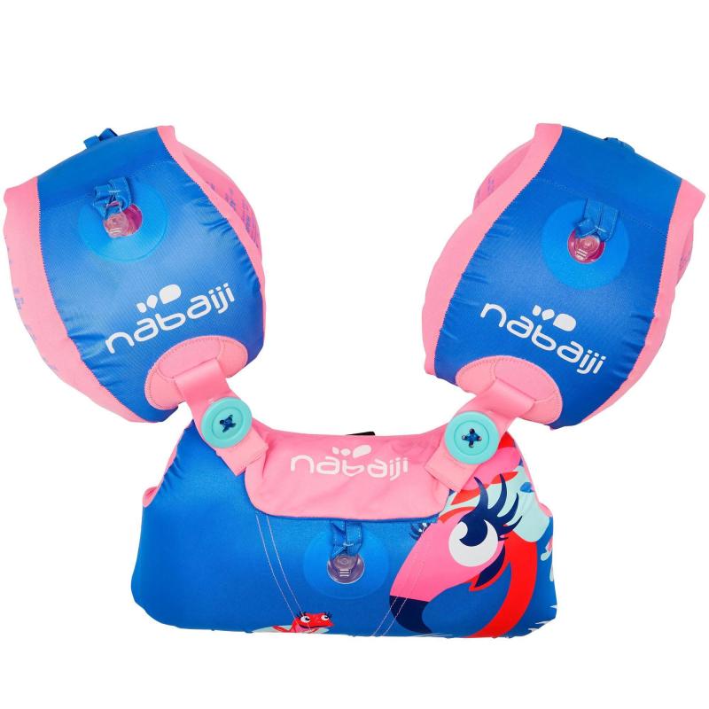 Swimming Pink Brand Logo - Pink Blue armband-waistbands | Decathlon