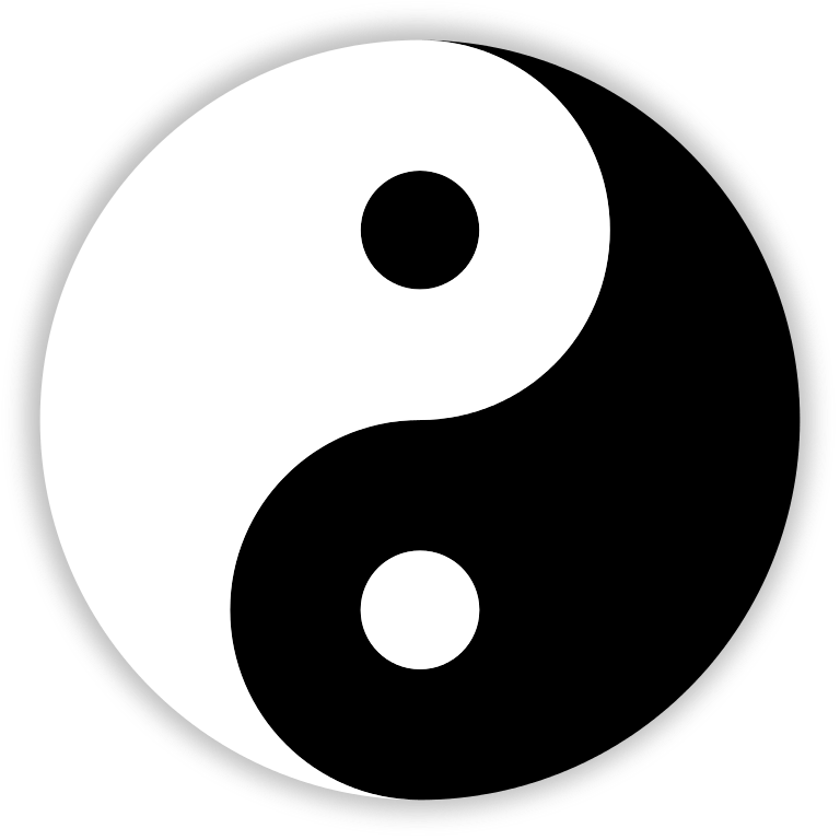 Black and White Chinese Logo - File:Yin and Yang.svg - Wikimedia Commons