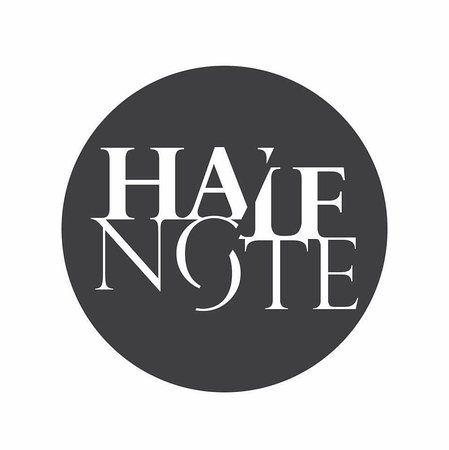 Half Black Half White Logo - Half Note logo of Half Note, Corinth