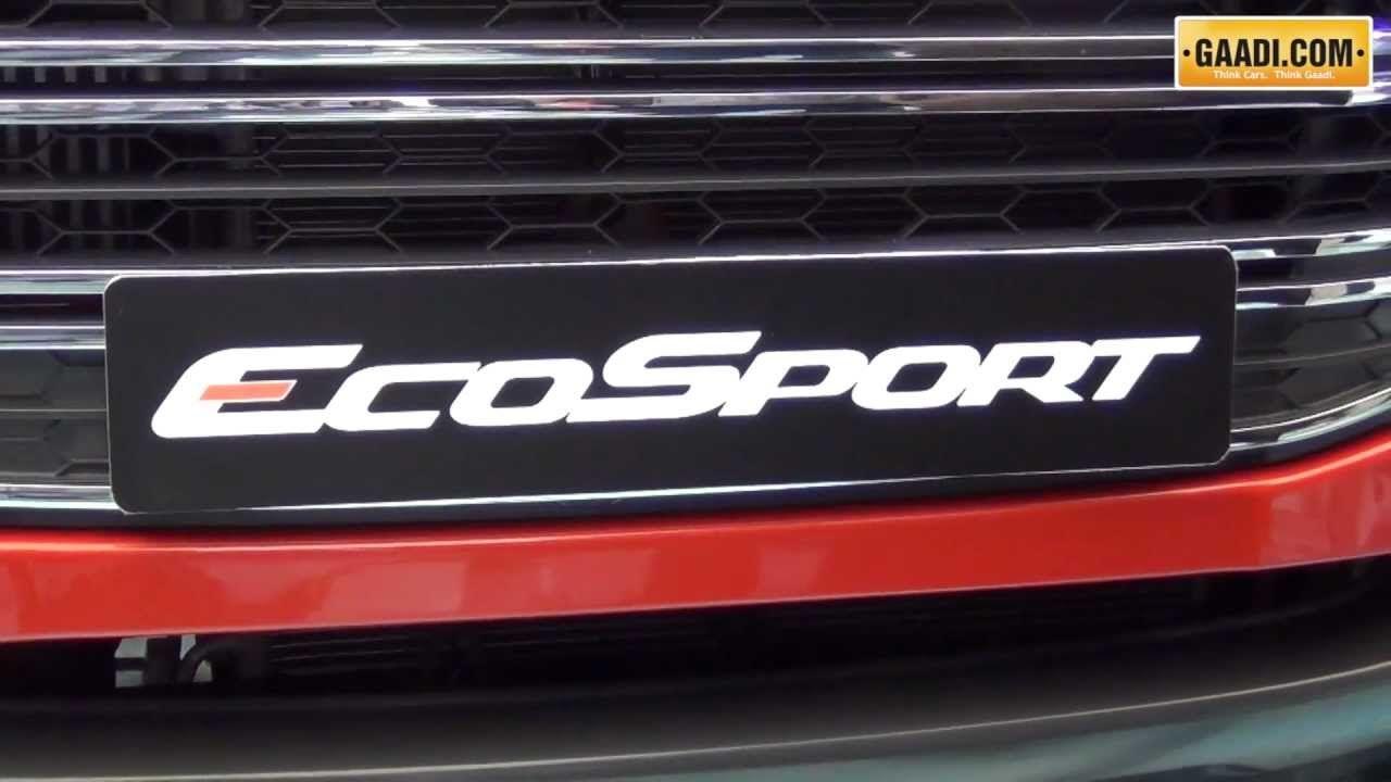 Ford EcoSport Logo - FORD ECOSPORT India (SOFT) LAUNCH -2013 - YouTube