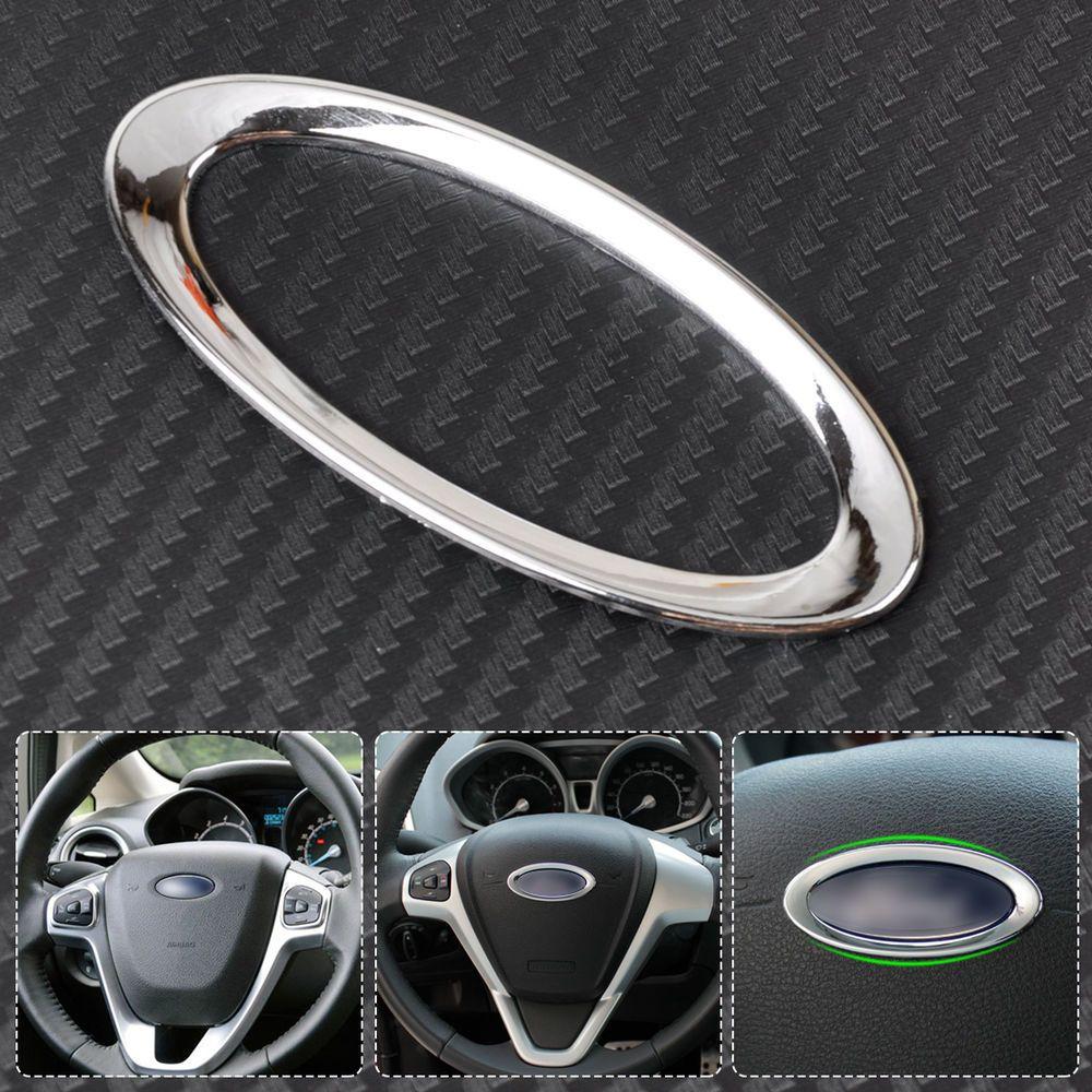 Ford EcoSport Logo - Steering Wheel Decoration Logo Trim Ring Cover fit Ford Focus Fiesta