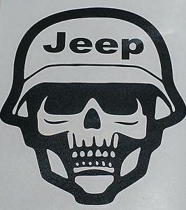 Jeep Skull Logo - Jeep Skull Decal USA Hood Jeep Wrangler Military JK Army Marines ...