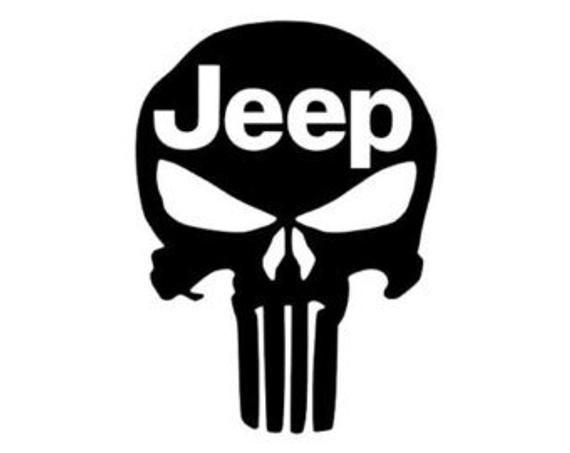 Jeep Skull Logo - Jeep Skull Vinyl decal Laptop Decal Car Decal Decals For | Etsy