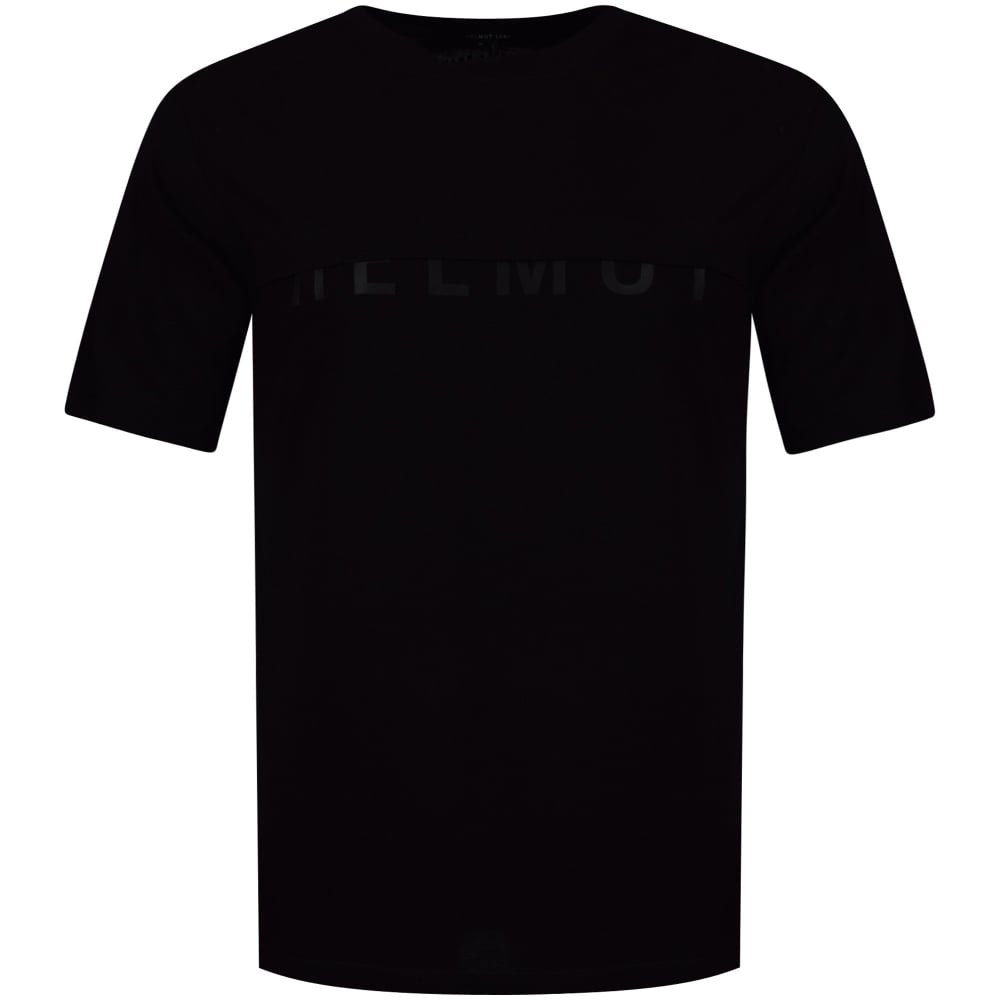 Half Black Half White Logo - HELMUT LANG Helmut Lang Black Half Logo T Shirt