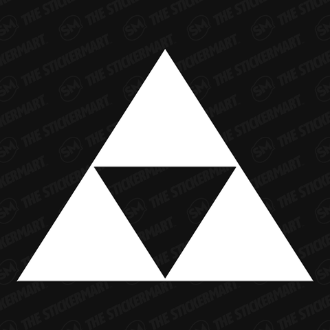 Zelda Triangle Logo - Legend of Zelda Triforce Logo Vinyl Decal – The Stickermart