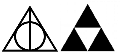 Zelda Triangle Logo - harry potter JK Rowling inspired by The Legend of Zelda