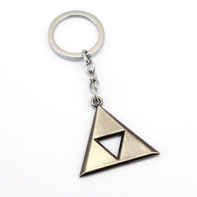 Zelda Triangle Logo - Julie 10Pcs Lot The Legend Of Zelda Triangle Logo Keychain Power