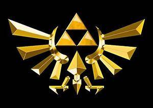 Zelda Triangle Logo - STICKERS AUTOCOLLANT TR.POSTER A4 VIDEO GAME ...