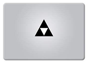 Apple Laptop Logo - Amazon.com: Legend of Zelda TriForce Logo Small Macbook Decal Vinyl ...