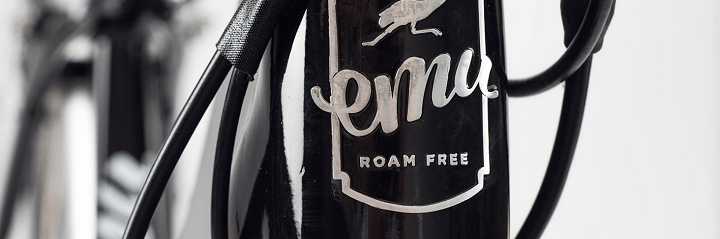 Red White Emu Logo - Buy A Emu Cross Bar Electric Bike Red From E Bikes Direct