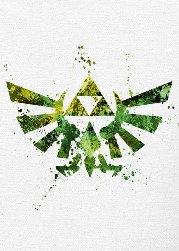 Zelda Triangle Logo - Legend of Zelda by Jonathon Summers | metal posters | The Legend of ...