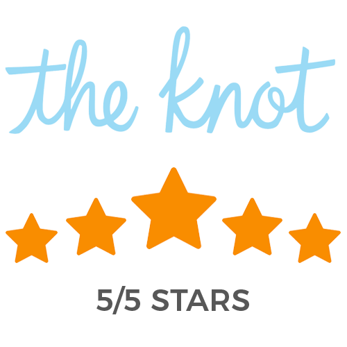 The Knot 5 Star Logo - Our latest review on The Knot! Thank you, Taylor B.! I held both my