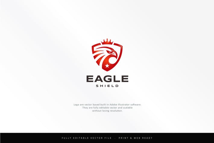 Eagle Shield Logo - King Eagle Shield Logo by designhatti on Envato Elements