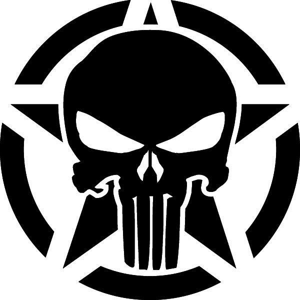 Jeep Skull Logo - Jeep US Army Star & Skull Decals Cars & Bumper Stickers