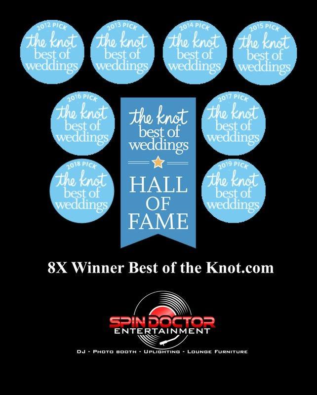The Knot 5 Star Logo - Knot.com Reviews - Spin Doctor Entertainment DJ - Photo Booth - Lighting