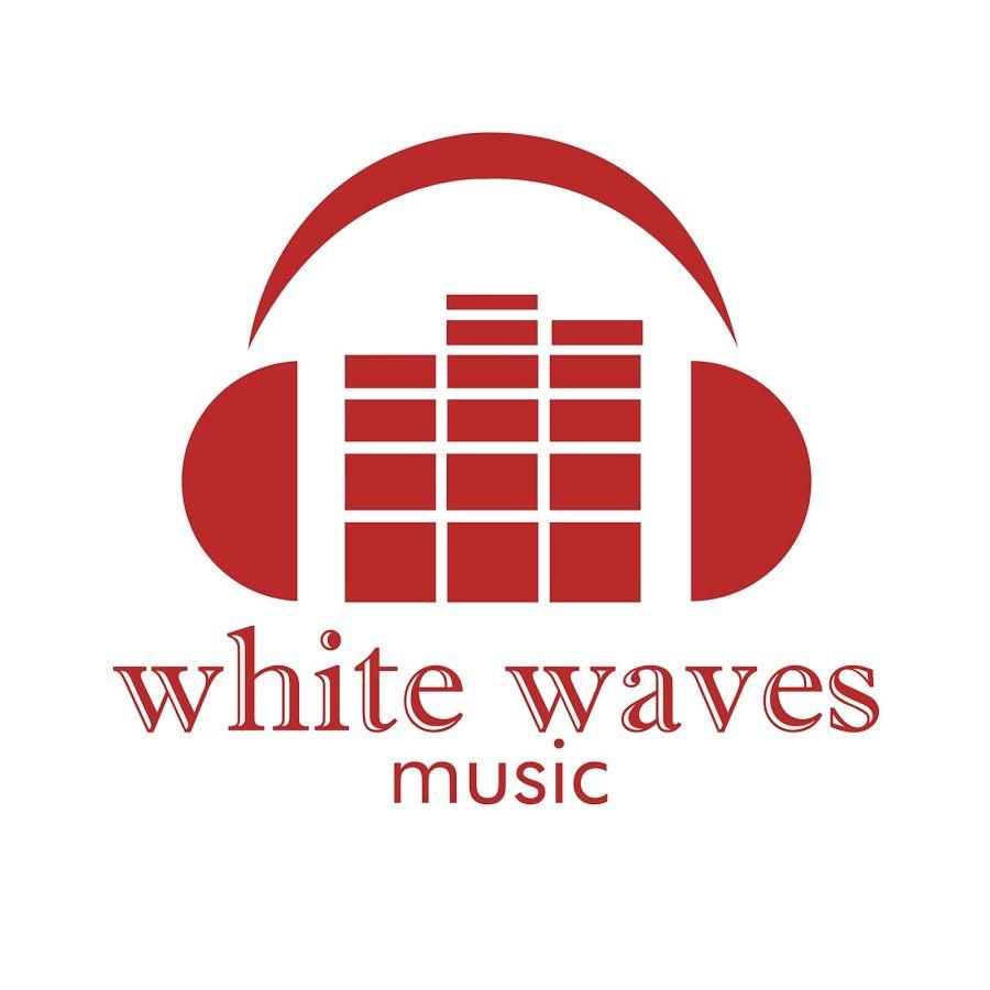 Red and White Waves Logo - White Waves Music