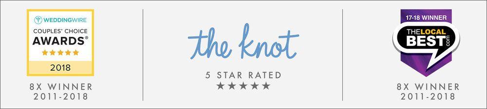 The Knot 5 Star Logo - Sioux Falls Wedding DJs — Pinnacle Productions