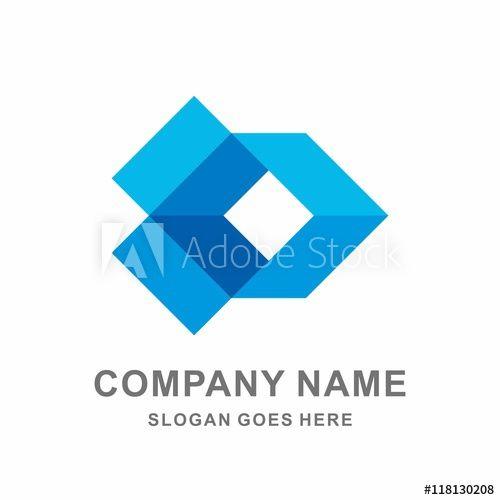 Open-Box Company Logo - Open Box Geometric Square Shape Vector Logo Template - Buy this ...