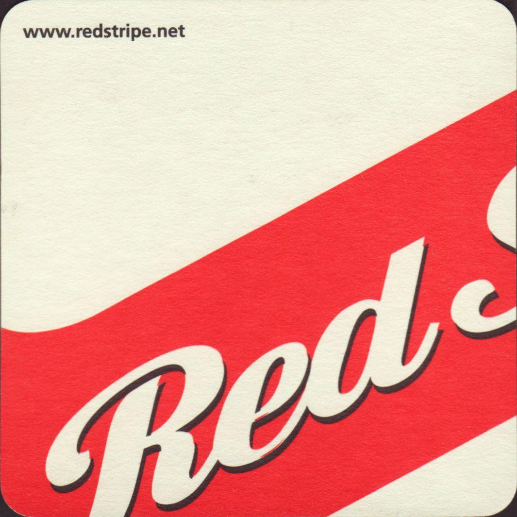 Red Stripe Logo - Beer Coaster Number 13 1. Brewery Red Stripe - City