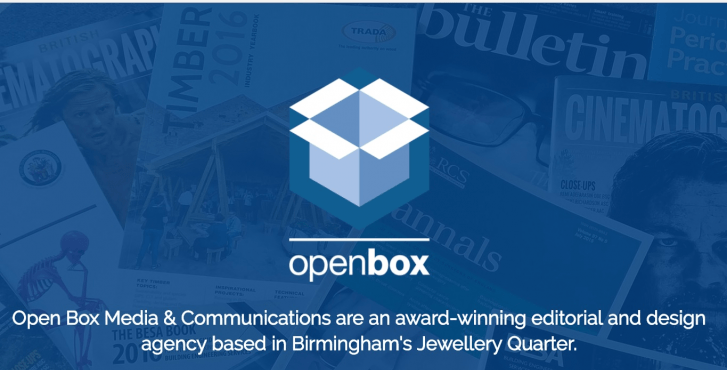 Open Blue Box Company Logo - UKSPA announces a new contract publishing partnership with Open Box ...