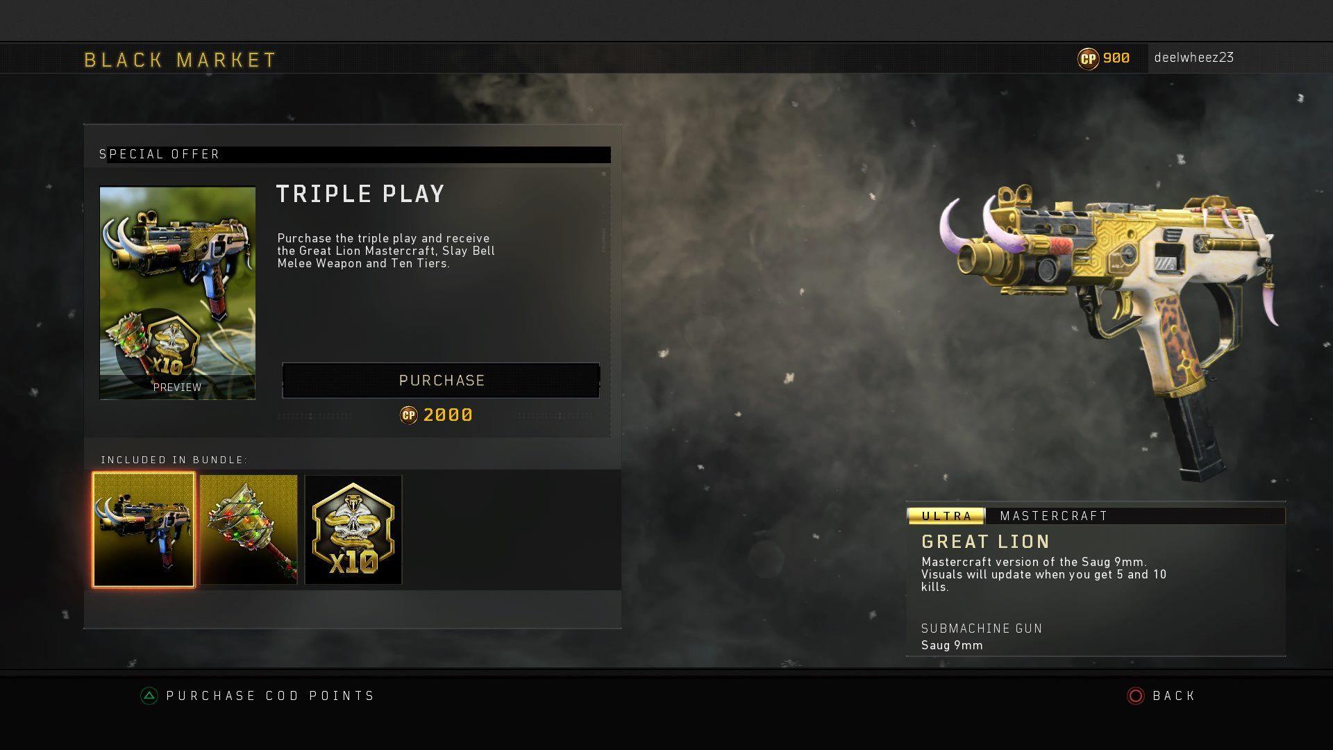 Bo4 SOG Logo - A Triple Play that you can only PAY for instead of earn. Amazing