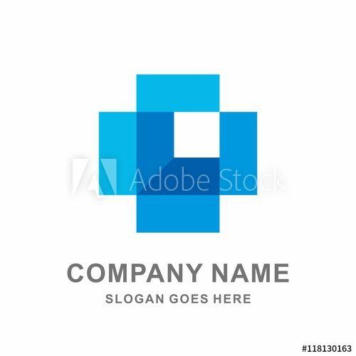 Open-Box Company Logo - Open Box Geometric Square Cross Shape Vector Logo Template - Buy ...