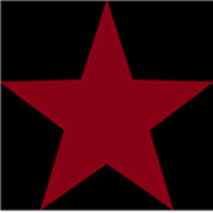Black and Red Star Logo - Dark red star with Black background t-shirt - Roblox