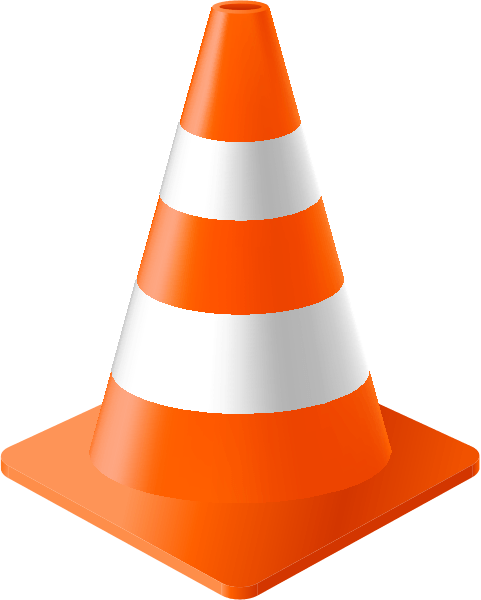 Traffic Cone Logo - Orange Traffic Cone vector data for free. SVG(VECTOR):Public Domain