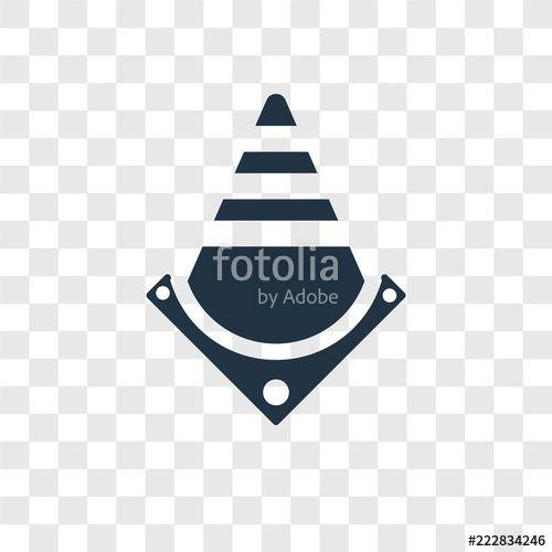 Traffic Cone Logo - Traffic cones vector icon isolated on transparent background ...