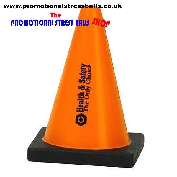 Traffic Cone Logo - Promotional Traffic Cone Stress Balls | Lowest UK Trade Prices For All