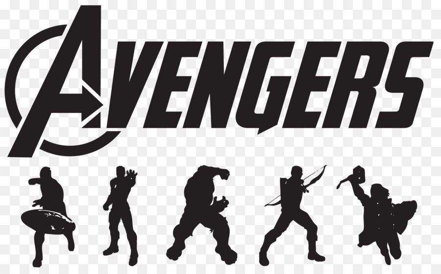 The Avengers Black and White Logo - Thor Hulk Avengers Logo Flash Clipart png download